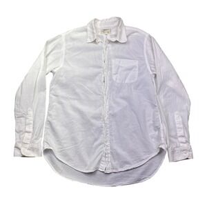Current/Elliott The Prep School Shirt White Cotton Button Down 2231-0054 Size 3